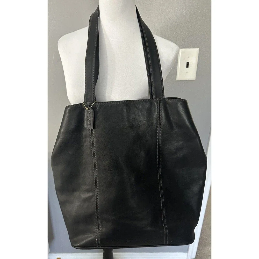 RARE Coach Vintage Italy XL Hobo Bucket Bag Matte Leather Tote Shoulder Bag 3188